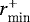 $r_{\textrm{min}}^{&#x002B;}$