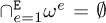 $\cap_{e=1}^((({{E}}))) \omega^e = \emptyset$